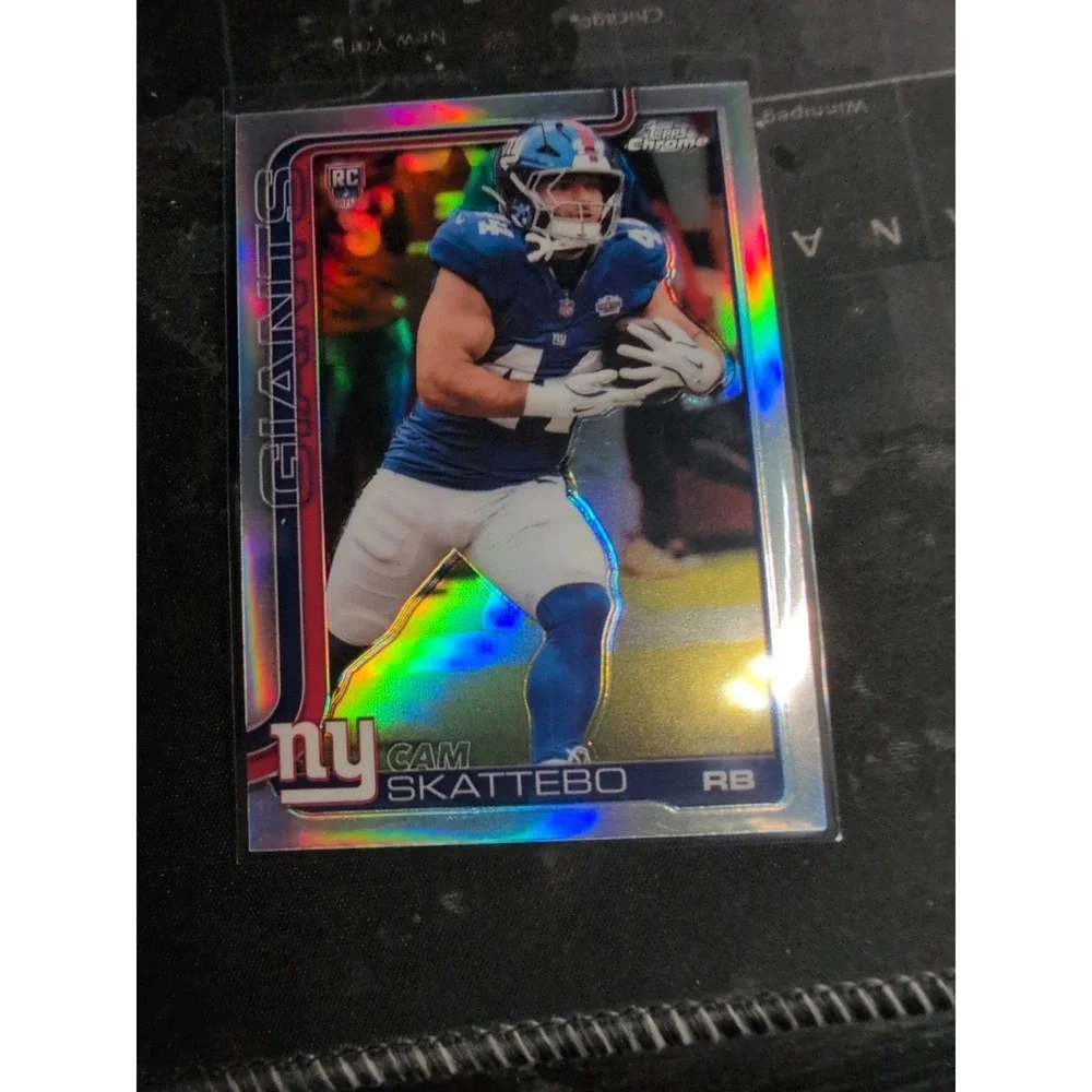 Cam Skattebo- 2025 Topps Chrome Refractor